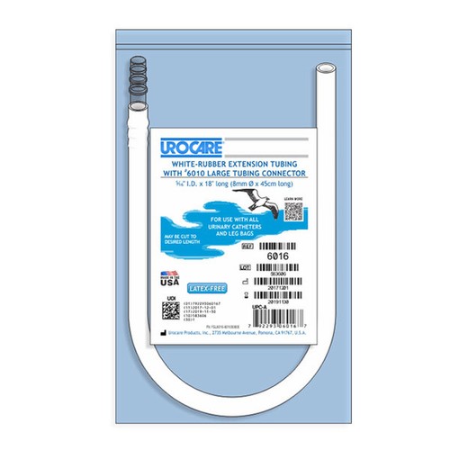 White rubber extension tubing - rubber,