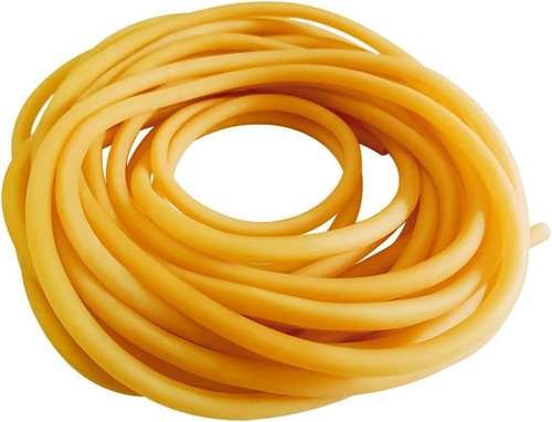 Natural latex rubber tubing - natural,